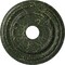 Ekena Millwork Dublin Medallion (Canopies up to 5 1/8"), 17 7/8"OD x 3 5/8"ID x 1 1/4"P, Painted Turtle Crackle CM17DUPTC - alternate 1